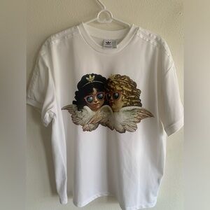 Fiorucci X Adidas White Jersey Shirt Women’s Size Medium Rare
